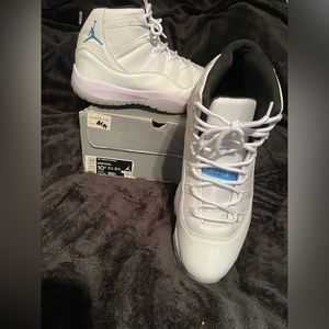 Jordan Retro 11 Legend Blue Low Columbia Blue Carolina Blue Size 10.5